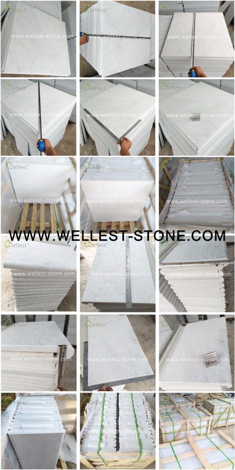 Flamed Quartzite Straight Coping Tile for Swimming Pool Paving