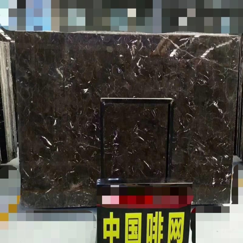 Hot Sale Light Emperador Dark Coffee Brown Marble Slab with White Veins Polished Wall Background