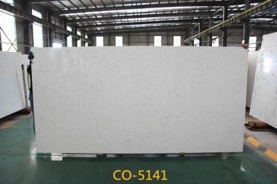 Artificial Quartz Stone Slab of Carrara Used for Home Countertops with High Quality