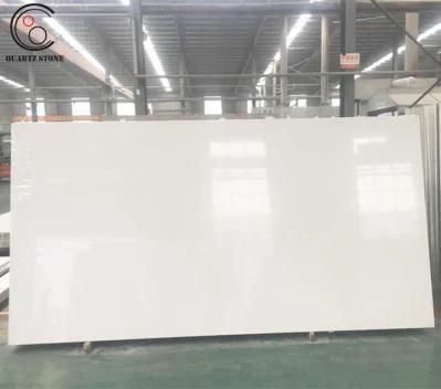 Absolute White Quartz Stone Countertop Slabs