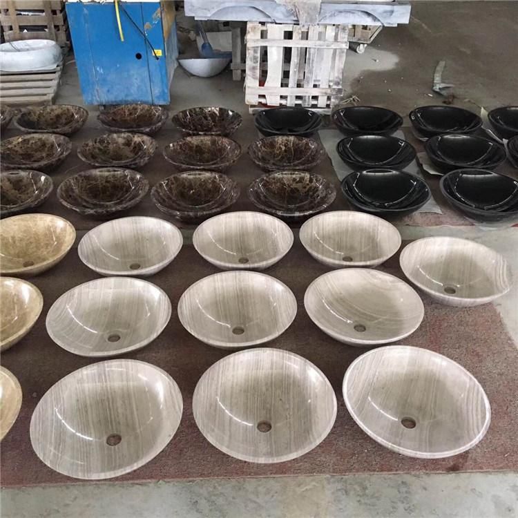 2020 Hot Selling White Black Yellow Brown Marble Basains Sinks for Bathroom