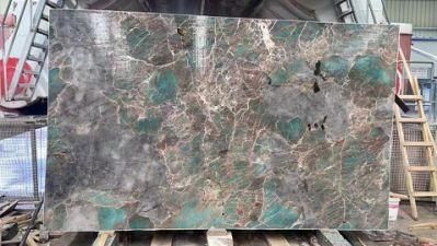 Marble Slab/Tile Polish Stone Luxury Marble Amazon Green Onyx
