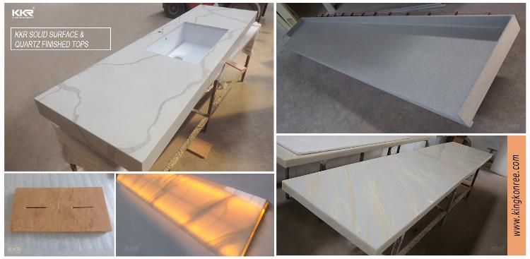 Remodeling Design Quartz Prefab Island Man-Made Stone Kitchen Countertops