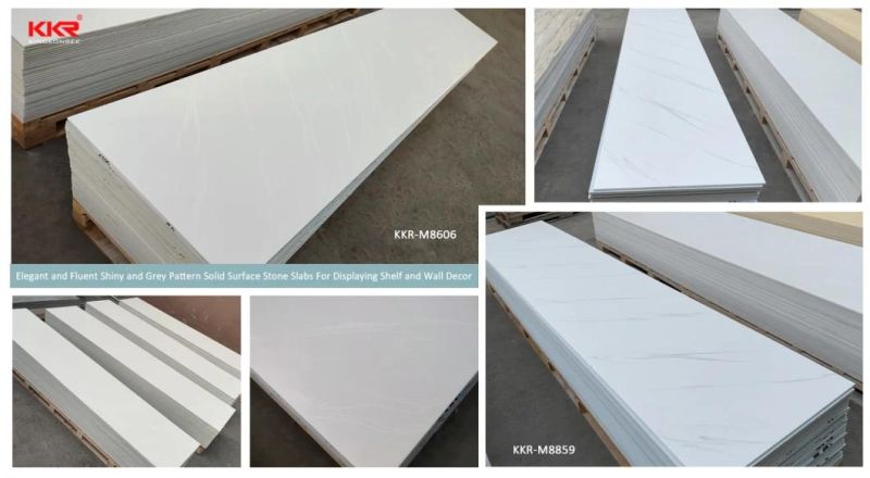 Marble Texture Sheet Decoration Wall Panel Translucent Resin Panel Custom Color Acrylic Solid Surface