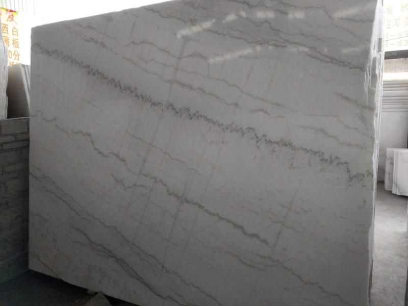 Natural Stone Chinese Polished Guangxi/Bianco Carrara White Marble