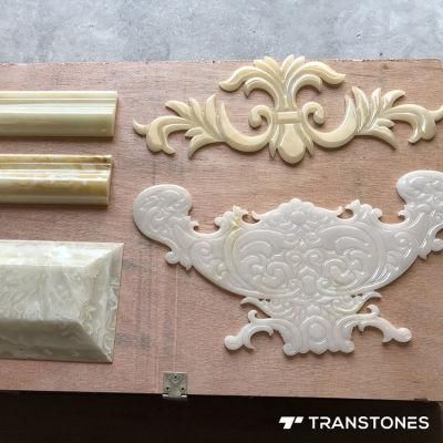 Translucent CNC Cutting Onyx Sheet Polished Customized Alabaster Stone