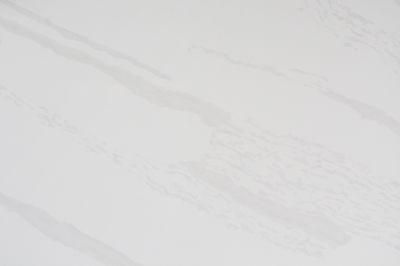 Calacatta Looking Engineered Quartz Stone Natural Marble Effect for Countertop