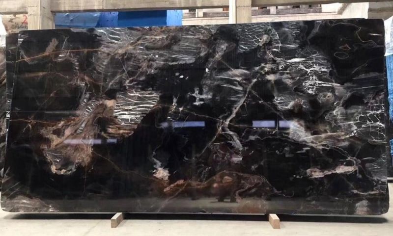 Dream Black Marble Slab and Tile