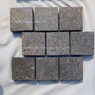 Natural Surface Meshed Black Basalt Paving Stone for Landscape Garden/Driveway