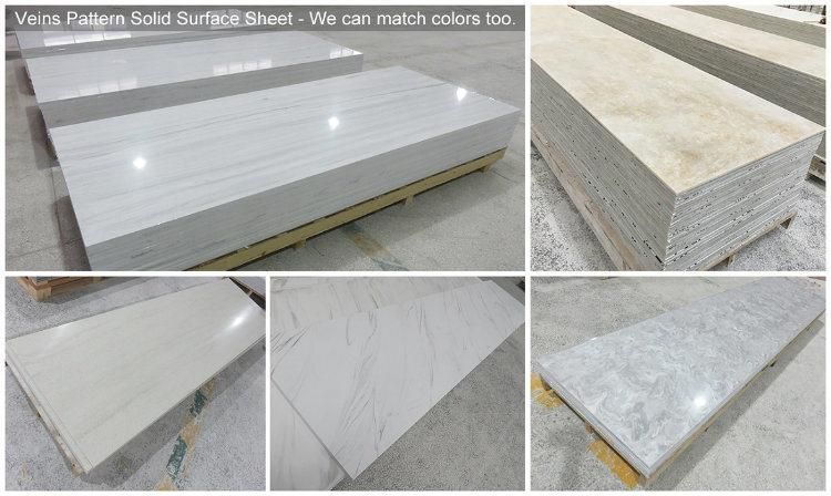 6mm Solid Surface Sheet Translucent Acrylic Sheet Resin Stone for Bar Club