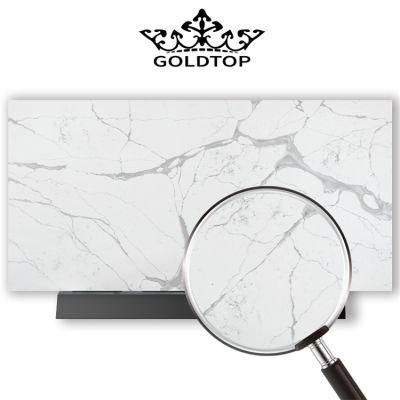 Competitive Price Polished/Honed Surface Calacatta Artificial Infiniti Quartz for Worktops Kitchen/Bathroom Wall Floor Aparment Villa Hotel