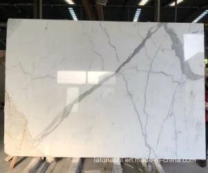 Calacatta White Marble Slabs for Countertop and Wall Cladding