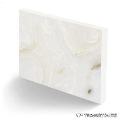 Polished Decorative Translucent Artificial Onyx Slab for Alabaster Kitchen Counter