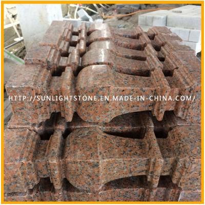 Cheap G562 Maple Red Granite Polished Stone Stair Balustrade/ Baluster