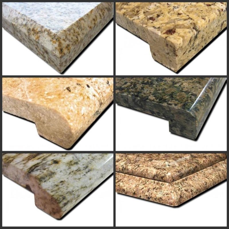 Customized Tan Brown Granite Bathroom Vanities