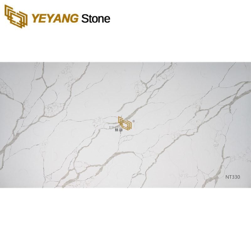 Solid Surface Sheet Artificial Quartz Stone for Kitchen/Bathroom/Countertop/Island/Table