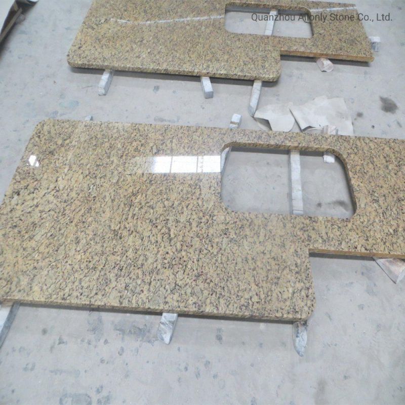 Wholesale Brazil New Venetion Gold Granite Countertop Pricing for Kitchen