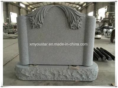 Wholesales China Factory Gray Granite Carving Cost of Headstones Tombstone Prices