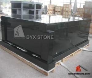 Absolute Black Granite Stone Tombstone Mausoleum for Cemetery