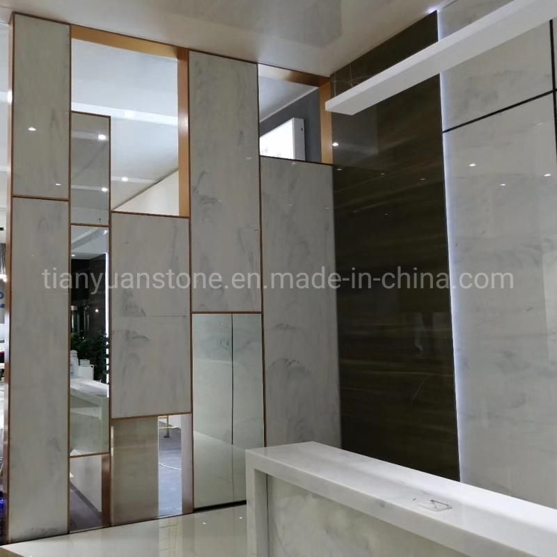 Artificial White Marble Granite Quartz Stone/ Jade Stone/ Nano Glass/ Crystallized Glass Countertop for Kitchen Countertop (no anti-dumping for USA market)