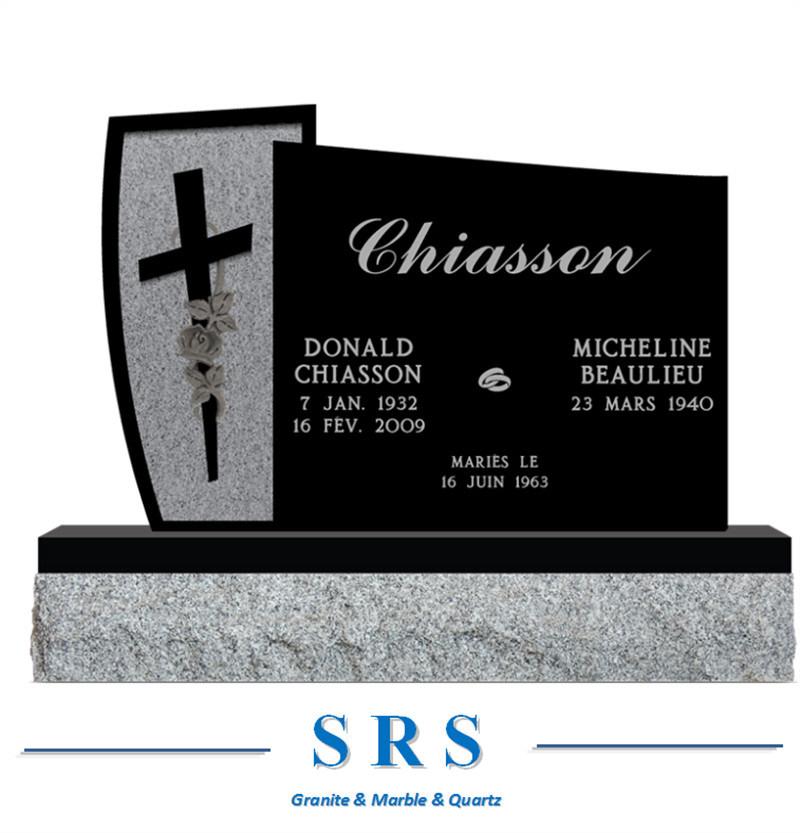 Popular European Granite Monument Russian Style G664, G654 and Black Granite Tombstone