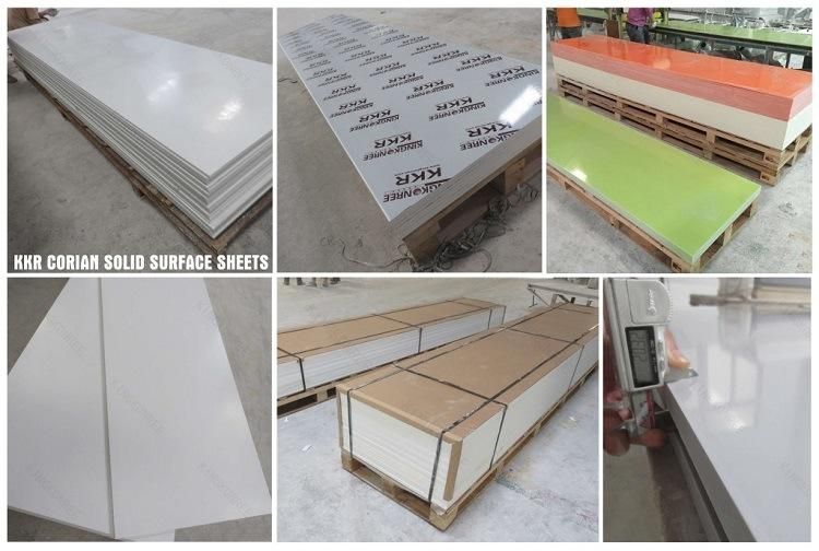 Glacier White Corian Acrylic Solid Surface Sheet for Shower Wall Panel