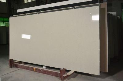Hot Sales Artificial Chinese Big Grain White Quartz Stone Slab