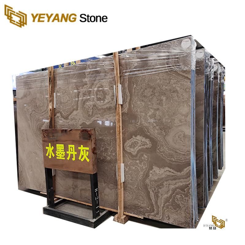 China Natural/Stone Browngrey/White Marble Slabs Flooring/Wall/Countertop/Vanity/Worktop/Stairs Marble Tiles