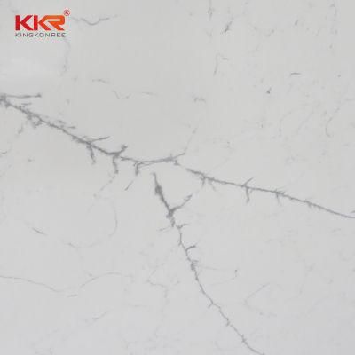 Carara White Marble Slab Resin Stone for Hotel Project