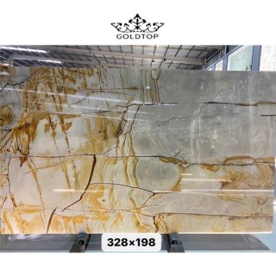 Luxury Stone Polished Indoor Decoration Blue Roma Slab Granite Tabletop