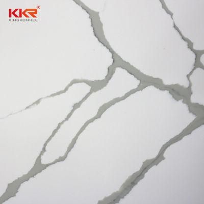 Artificial Marble Stone Calcutta White Solid Surface Corian for Wall Paneling