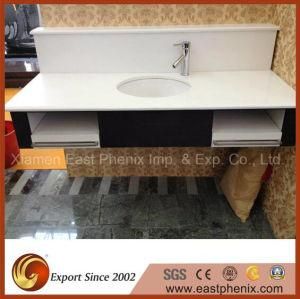 Sparkling White Quartz Stone Vanity Top