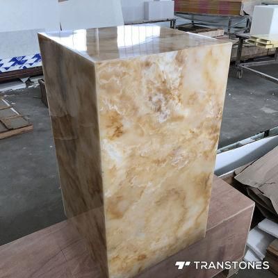 Artificial Stone Backlit Lighting Box Customized Design for Interior Decors