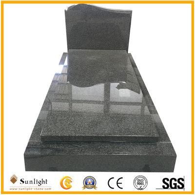 G654 Dark Grey European/Russian/American Style Granite/Marble Tombstone Design