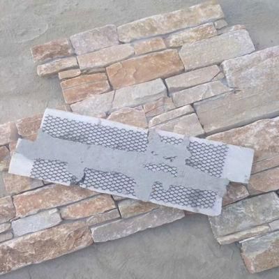 Rusty Slate Stone Natural Hand Split Cement Backing Cultural Stone Ledge Stone Veneer