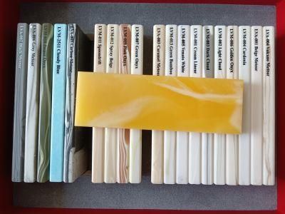OEM Pure Color Aritificial Stone Modified Acrylic Solid Surface Sheet Red Orange Yellow Corian