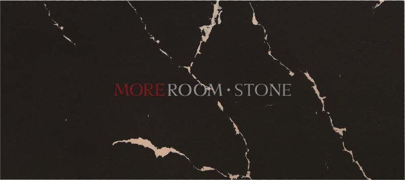 Custom Black Granite Marble Like Quartz Bathroom Vanity Tops with Undermount Sink