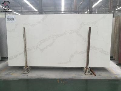 High Quality Calacatta White Quartz Stone Slab Artificial Stones for Kitchen Countertop Quartz Slab