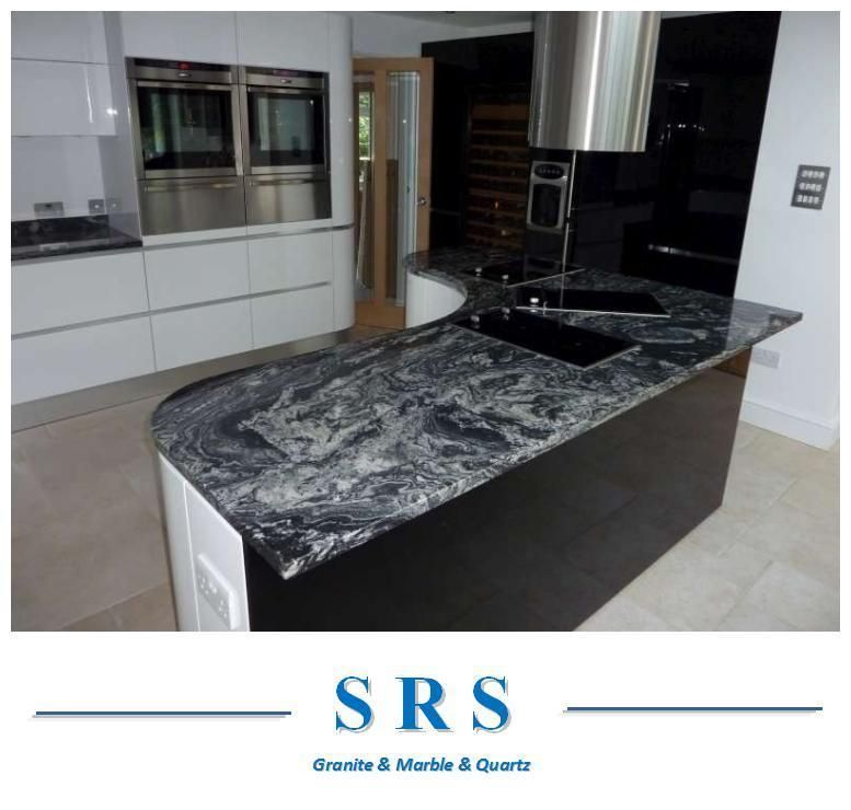 Nero Fantasy Granite for Floor and Kitchen Countertop
