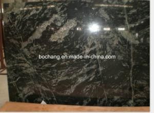 Polished Black Galaxy Granite Stone Slabs for Interior &amp; Exterior Decoration