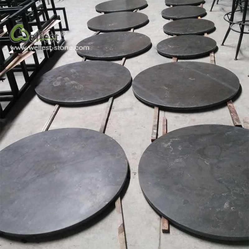 L828 Blue Limestone Countertops Cafe Table Tops Blue Stone