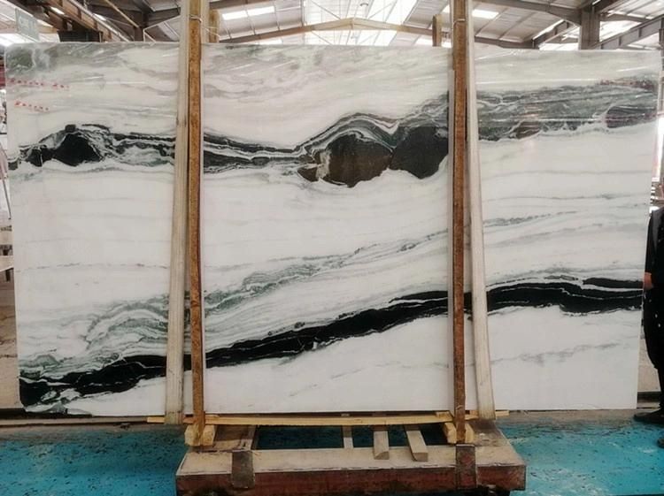 Modern Design Panda White Marble Stairs Indoor Flooring White Marble Tiles