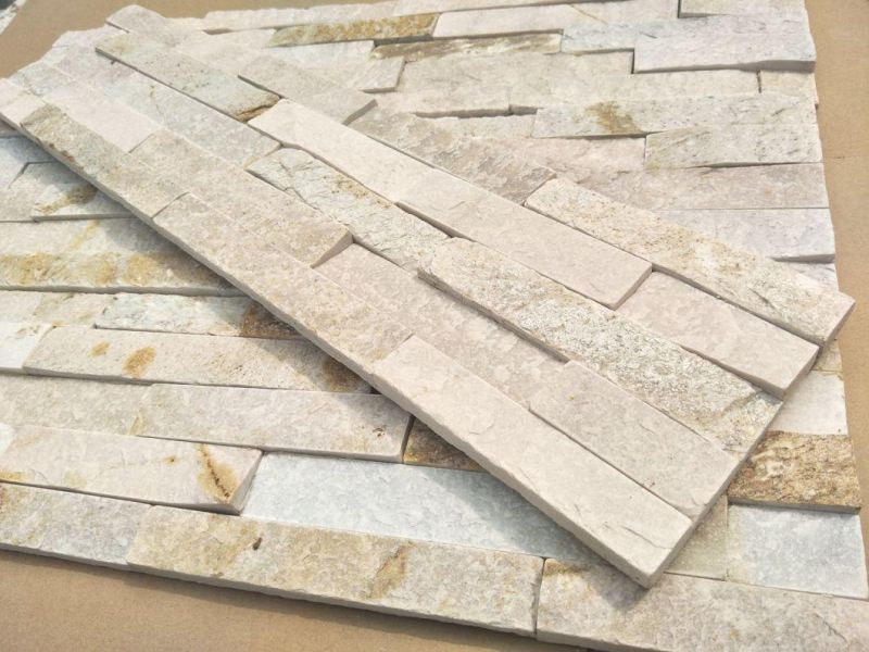 Beige Color Natural Stone Exterior Slate Wall Panels