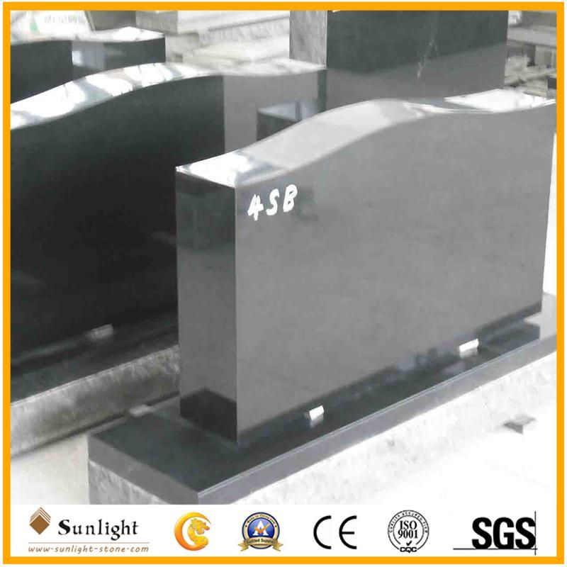 Affordable Custom Design Black Granite Stone Monument /Tombstone Markers