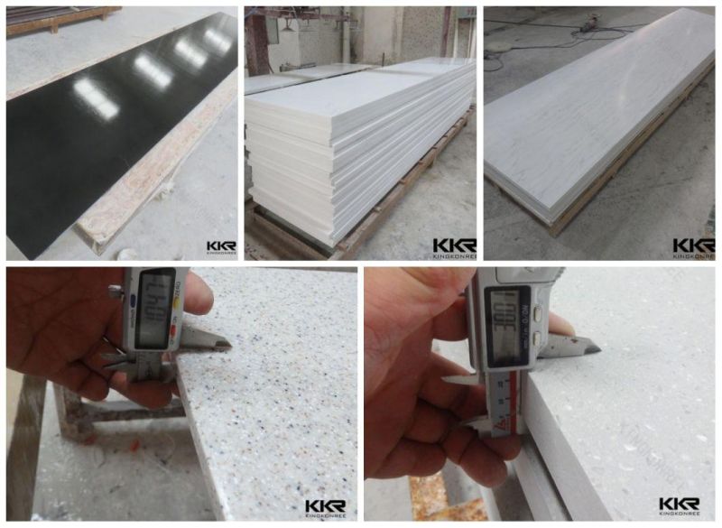 12mm Grey Color Acrylic Solid Surface for Precut Kitchen Countertop (190807)