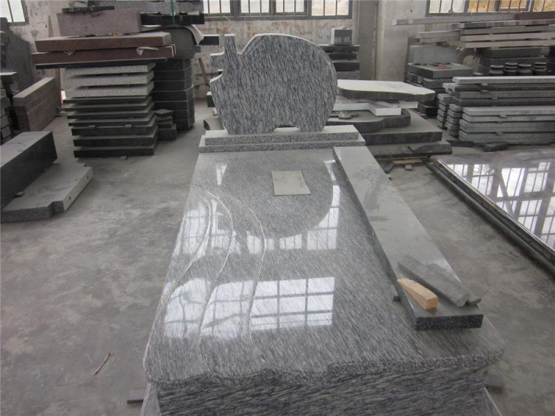 Monuments European Tombstone Multicolor Red Granite Poland Tombstone for Cemetery