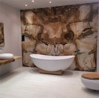 Interior Bathroom Wall Vanity Top Big Slab Palomino Marble for Sale