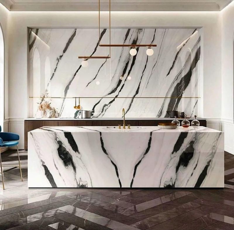 Polished Natural China Panda White Marble for Table/Bathroom/Wall/Floor Tile