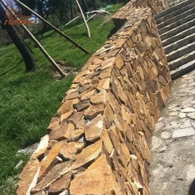 Natural Rusty Slate Castle Ledge Stone