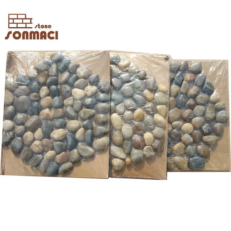 Natural Stone Pebble Paver Mosaic Tiles